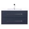 Cutler MILANO 36 in Wall Hung Vanity BLUE w/top (Modern Shaker) FV-BLUE36MS - alternate 1
