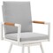 Homeroots 43" Light Gray Metal Swivel Outdoor Counter Height Bar chair with Footrest 571179 - alternate 6