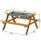 Gardenised Convertible Wooden Sand and Water Table for your Toddlers Outdoor Playset Featuring 2 Play Box QI004476.ST - alternate 10
