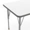 Flash Furniture Wren 60 in x 24 in Adjustable Height Activity Table, Thermal Laminate Top, Short Legs, White XU-A2460-REC-WHT-T-P-GG - alternate 8