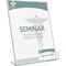 Deflecto Slanted Sign Holder, Business Card Pocket, 8-1/2"x11", Clear DEF590601 - alternate 9