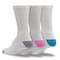 Railroad Sock Womens Crew Socks, 80% Ringspun Cotton, 20% Nylon, White/Assorted, 5-10 W; 4 Pair-7.5 M, 3 PK 638 - alternate 6