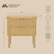 Manhattan Comfort Park 24in Nightstand in Natural (2-Drawer) NS1525-1 - alternate 8