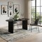 Homeroots 67" Black Solid Wood Sled Base Oval Dining Table 712226 - alternate 6