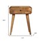 Homeroots 22" Brown Solid Wood One Drawer Nightstand 651586 - alternate 14