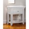 Homeroots 27" White One Drawer Nightstand 376965 - alternate 5