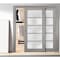 Sartodoors Closet Bypass Interior Door, 84" x 84", Gray QUADRO4002DBD-SSS-8484 - alternate 1