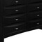 Homeroots 59" Black Solid Wood Eight Drawer Double Dresser 384017 - alternate 6