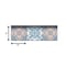 Homeroots 8" X 8" Baby Blue And Peach Mosaic Peel And Stick Removable Tiles 390812 - alternate 5