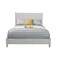 Homeroots Gray Solid Wood King Bed Frame 524820 - alternate 5