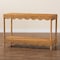 Bali & Pari Oteria Bohemian Light Honey Scalloped Rattan Console Table 250-13644-ZORO - alternate 9