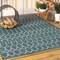 Jonathan Y Ourika Moroccan Geometric Textured Weave Teal/Gray 3 ft. x 5 ft. Indoor/Outdoor Area Rug SMB108C-3 - alternate 7