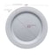 Smarty Had A Party Matte Steel Gray Round Plastic Dinnerware Value Set (120 Dinner Plates + 120 Salad Plates), 240PK 4850STGR-VP-CASE - alternate 10