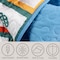 Lavish Home 2-Piece Twin Quilt Set Bedspread & Pillow Sham with Colorful Butterfly Pattern Lightweight Set 66-004-PRT-BT - alternate 9