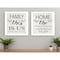 Homeroots Set Of Two Family 2 White Framed Print Wall Art, 2PK 405972 - alternate 3