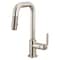 Brizo Litze Pull-Down Prep Faucet with Square Spout, Industrial Handle Stainless 63954LF-SS - alternate 2