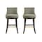 Manhattan Comfort Lucia Barstool in Leaf Green, 2PK 2-BS025-GR - alternate 8