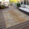 Homeroots 8' X 10' Terra Cotta Silver And Charcoal Oriental Washable Indoor Outdoor Area Rug 588849 - alternate 8