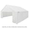 King Canopy 18ftx20ft Canopy Enclosure Sidewall Kit w/ Flaps, Fits 17ft 9in by 20ft frames, White SWK1820WF-2 - alternate 1