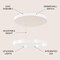Jonathan Y Jense 23.75" Minimalist Modern Metal Adjustable Dimmable Ring Integrated LED Pendant, White JYL7151B - alternate 8