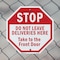 Signmission Stop Do Not Leave Deliveries Here T, 6 inch X 6 inch, Plastic Sign, 2PK OC-P-2PACK-6-48 - alternate 7