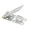 Prime-Line Door and Gate, Safety Hasp Hinge Latch, Fixed Staple 3-1/4 inch, Screws, Galvanized, Solid Brass Pin U 117113 - alternate 1