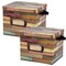 Teacher Created Resources Reclaimed Wood Design Storage Box, 2PK 20915 - alternate 1