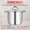 Bakken-Swiss Deluxe 14-Quart Stainless Steel Stockpot with Tempered Glass Lid, Heavy Duty BKSSQ14 - alternate 5