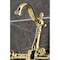 Kingston Brass Two-Handle Wall Mount Bridge Kitchen Faucet, Polished Brass KS2442PKL - alternate 5