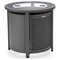 Leisuremod Walbrooke Grey Patio Round Tank Holder with Slats Design, Grey WHS24GR - alternate 1