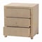 Bali & Pari Quinn Bohemian Woven Natural Grasscloth 3-Drawer Nightstand 254-14031-ZORO - alternate 9