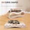 Simple Deluxe FluffyDream 2 in 1 Cat Scratcher Cardboard Lounge Bed, Cat Scratching Post, Durable Board Pads Prev PTFURNSCRATPAD2IN1LWAVE - alternate 6