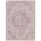 Homeroots 5' X 8' Pink Floral Medallion Washable Indoor Outdoor Area Rug 607915 - alternate 6