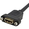 Startech.Com 3ft HDMI Female to Male Adapter Cable 4K HDMIPNLFM3 - alternate 2