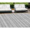 Homeroots 10' X 14' Gray And Silver Southwestern Washable Indoor Outdoor Area Rug 587541 - alternate 1