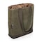 Picnic Time Family Of Brands 3 Bottle Insulated Wine Cooler Bag, Khaki Green with Brown Accents 537-03-140-000-0 - alternate 1
