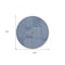 Homeroots 8' Navy Blue And Ivory Round Geometric Washable Indoor Outdoor Area Rug 596952 - alternate 8
