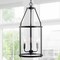 Jonathan Y Kinsley 12" 3-Light Industrial Farmhouse Iron/Glass LED Pendant, Oil Rubbed Bronze/Clear JYL7553A - alternate 12