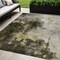 Homeroots 5' X 8' Brown Light Gray And Black Abstract Washable Indoor Outdoor Area Rug 603042 - alternate 1