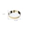 Homeroots 15in Gold And Mirrored Glass Round Metal Tray With Handles 376026 - alternate 5