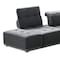 Homeroots Gray Polyester Modular U Shaped Seven Piece Corner Sectional 473572 - alternate 4