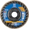 Pferd 4-1/2'' x 7/8'' A.H. POLIFAN Flap Disc - Z PSF TRIM STEELOX, Zirconia, 40 Grit, Flat 68098 - alternate 5
