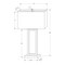 Monarch Specialties Lighting, 28"H, Table Lamp, Usb Port Included, Nickel Metal, Ivory / Cream Shade, Contemporary I 9951 - alternate 3