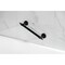 Kingston Brass 12" x 1" O.D. Brass Decorative Grab Bar, Matte Black DR710120 - alternate 3