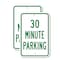 Signmission 30 Minute Parking, 12'' X 18'' 2 Signs, Heavy Gauge Aluminum, 2PK A-1218-2PACK-2569 - alternate 1
