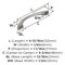 Amerock Vaile 3-3/4 inch (96mm) Center-to-Center Polished Chrome Cabinet Pull, 25PK 25VMP5300326 - alternate 5