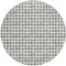 Homeroots 8' Gray Charcoal And Silver Round Geometric Washable Indoor Outdoor Area Rug 583296 - alternate 9