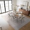 World Rug Gallery Beige Vintage Washable Rug - Low Pile, Subtle Pattern for Neutral Spaces 9 ft x 12 ft WR173BEIGE9X12 - alternate 9