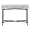 Homeroots 43" Gray And Black Cross Leg Console Table 333210 - alternate 10