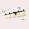 Jonathan Y Staunton 32.5" 5-Light Farmhouse Cottage Metal LED Vanity Light w/Frosted Glass Shades, Oil Rubbed Br JYL7622A - alternate 10